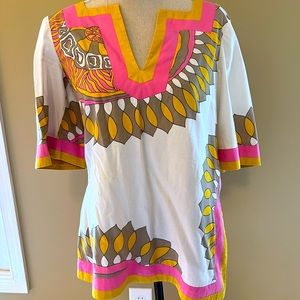 Trina Turk Retro Cotton Mod Kaftan